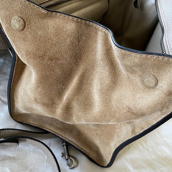 *SOLD*Top handle/ shoulder leather x suede bag - Picture 4 of 7